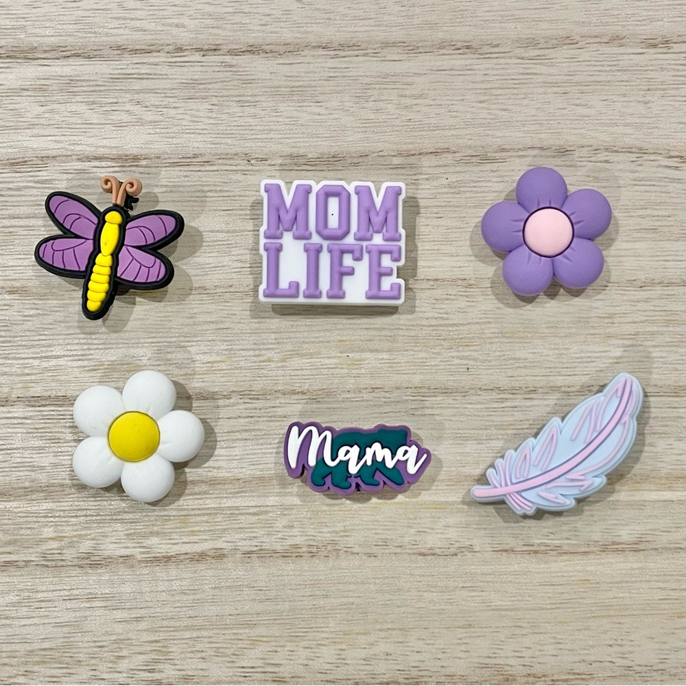 Mothers Day Croc Charms, Mama bear, Mom life
